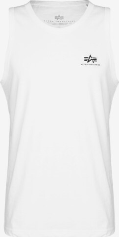 T-Shirt ALPHA INDUSTRIES en blanc : devant