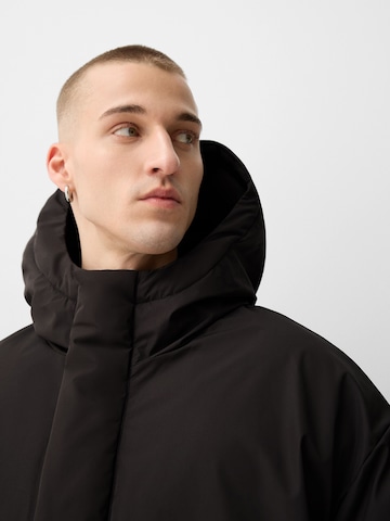 Bershka Winter jacket in Black
