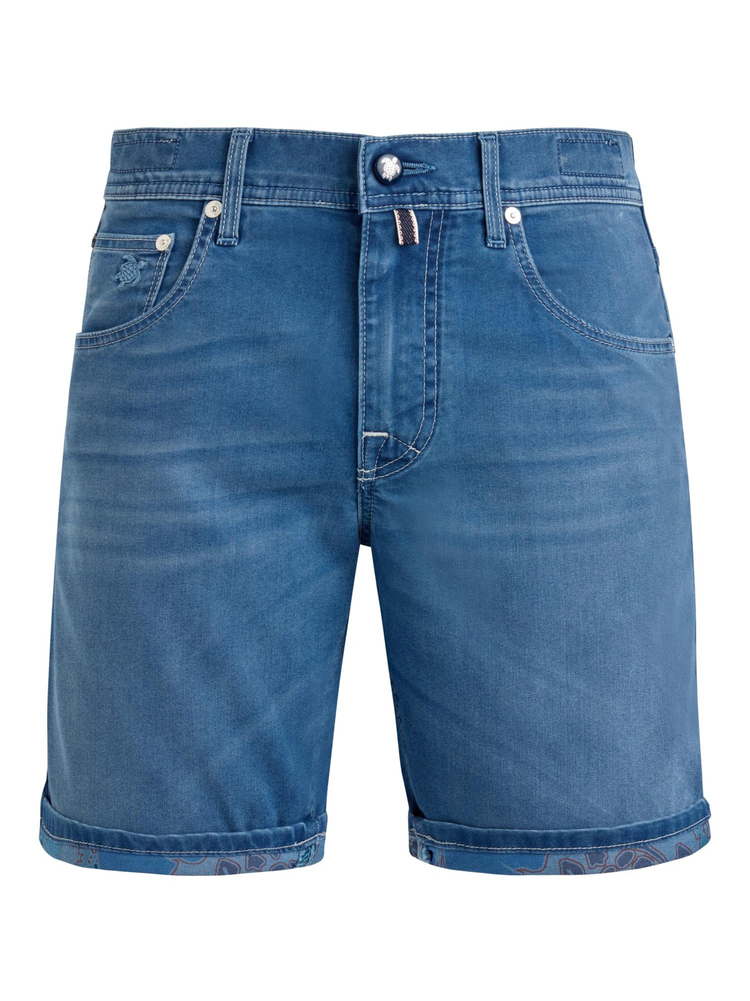 Vilebrequin Regular Broek in Blauw: voorkant