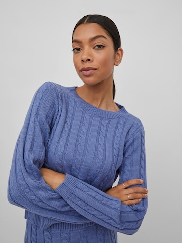 VILA Sweater 'Lama' in Blue