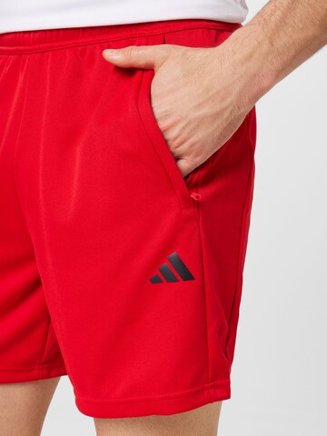 ADIDAS PERFORMANCE Regular Workout Pants 'Train Essentials All Set' in Red