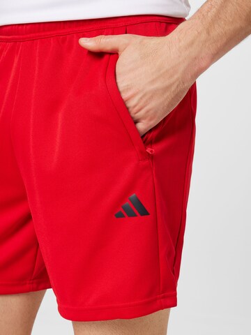 ADIDAS PERFORMANCE Normalny krój Spodnie sportowe 'Train Essentials All Set' w kolorze czerwony