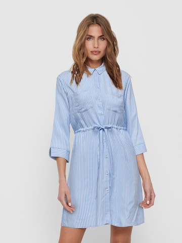 ONLY Košilové šaty 'Tamari' – modrá: přední strana