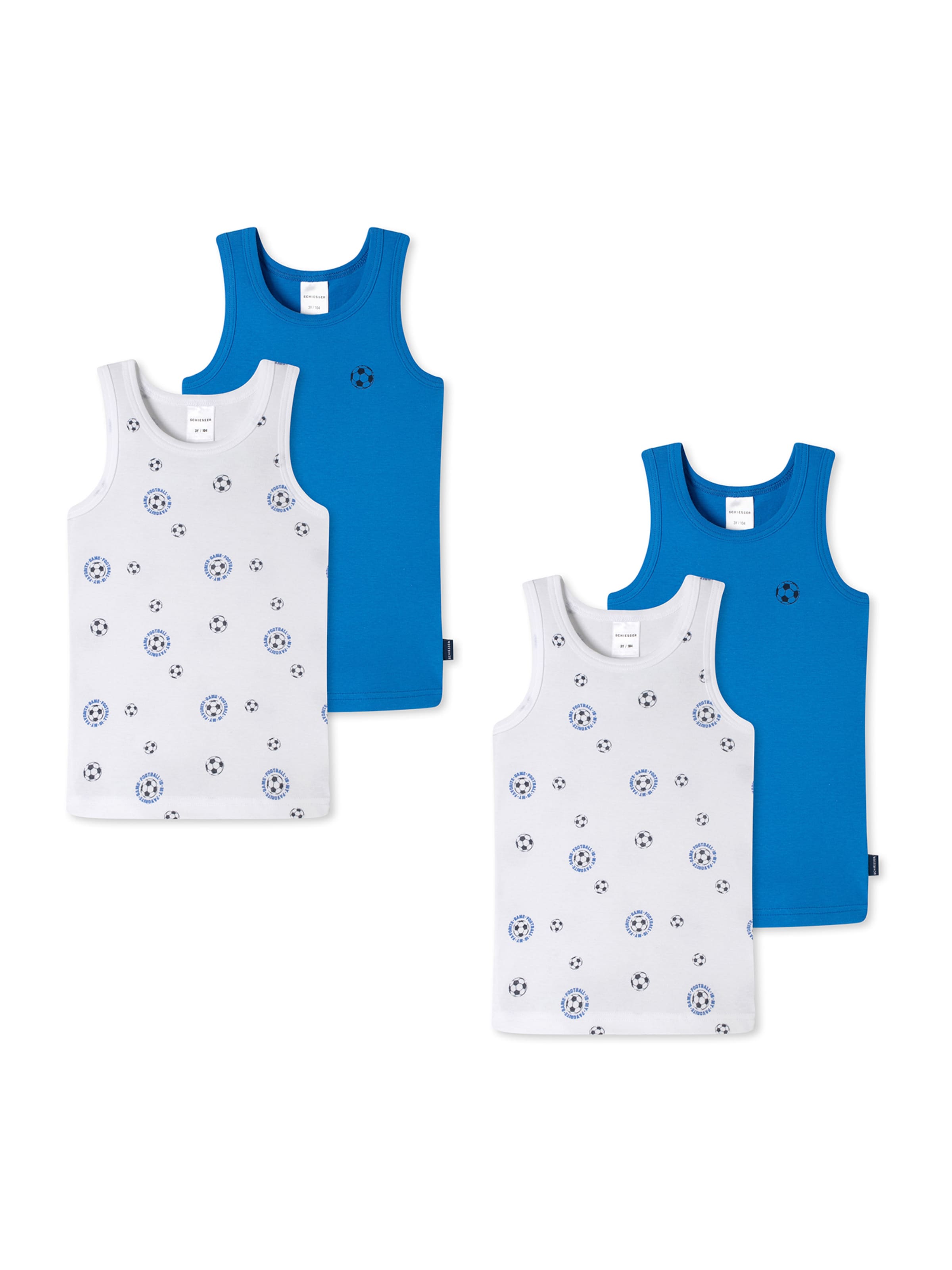 SCHIESSER Undershirt in Blue: front