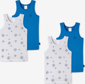 Maillot de corps SCHIESSER en bleu : devant