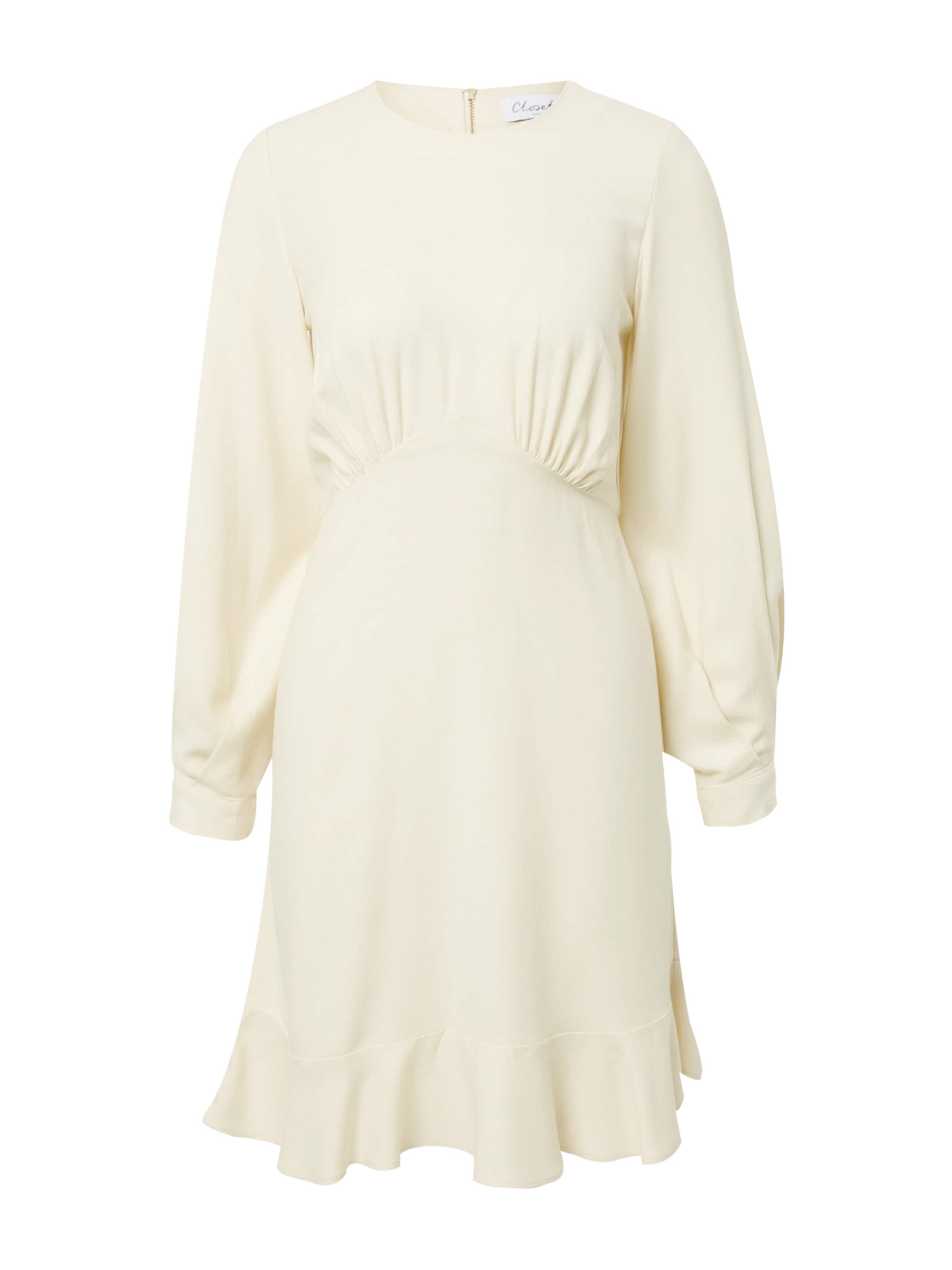 Closet London Dress in Beige: front