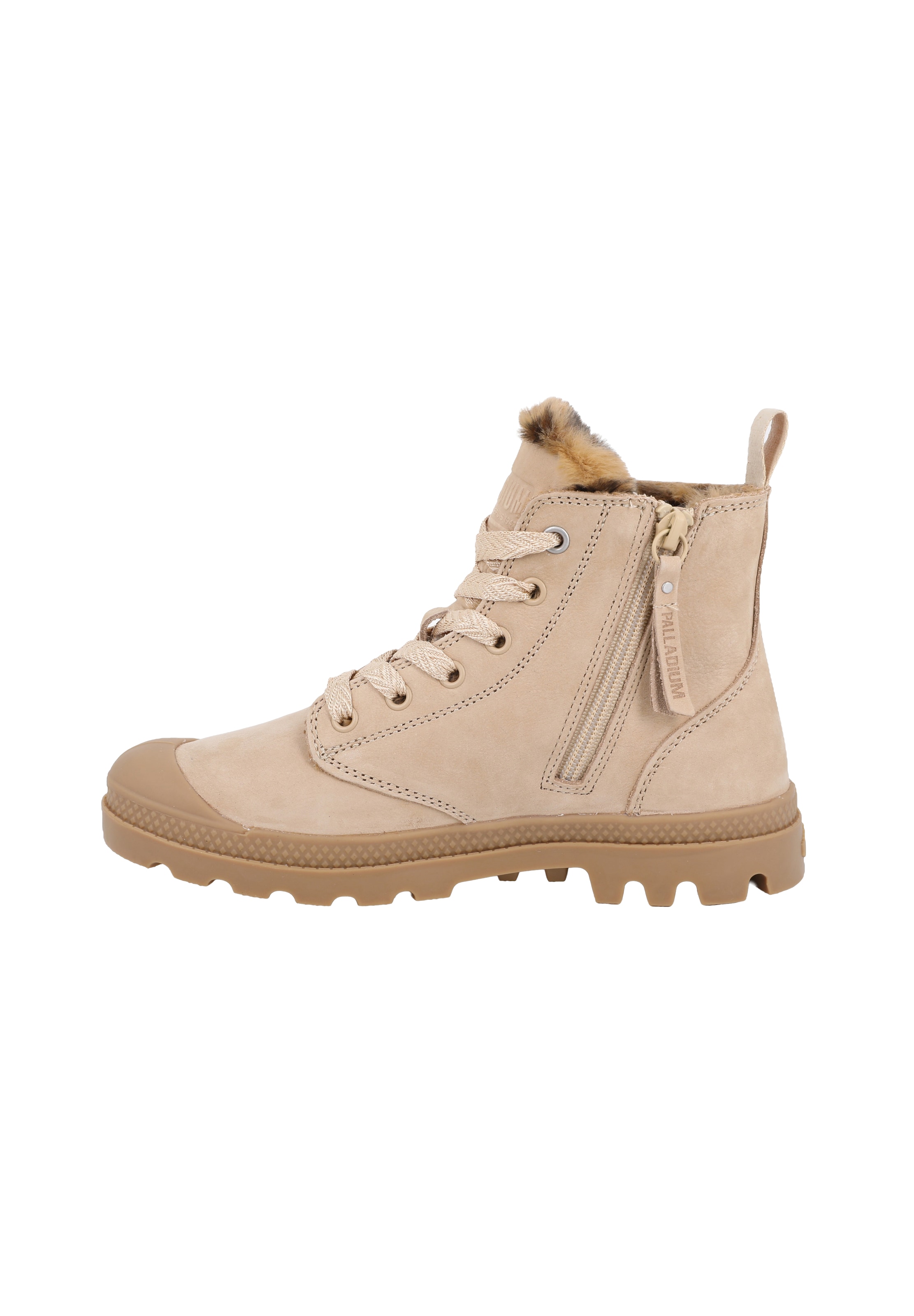Palladium Μποτάκι με κορδόνια 'PAMPA' σε μπεζ