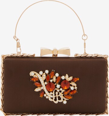 FELIPA Clutch in Brown: front