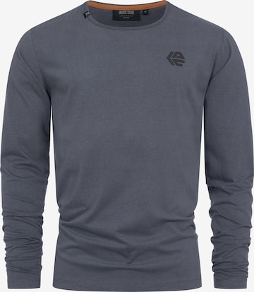 INDICODE JEANS Shirt 'Trense' in Grey: front