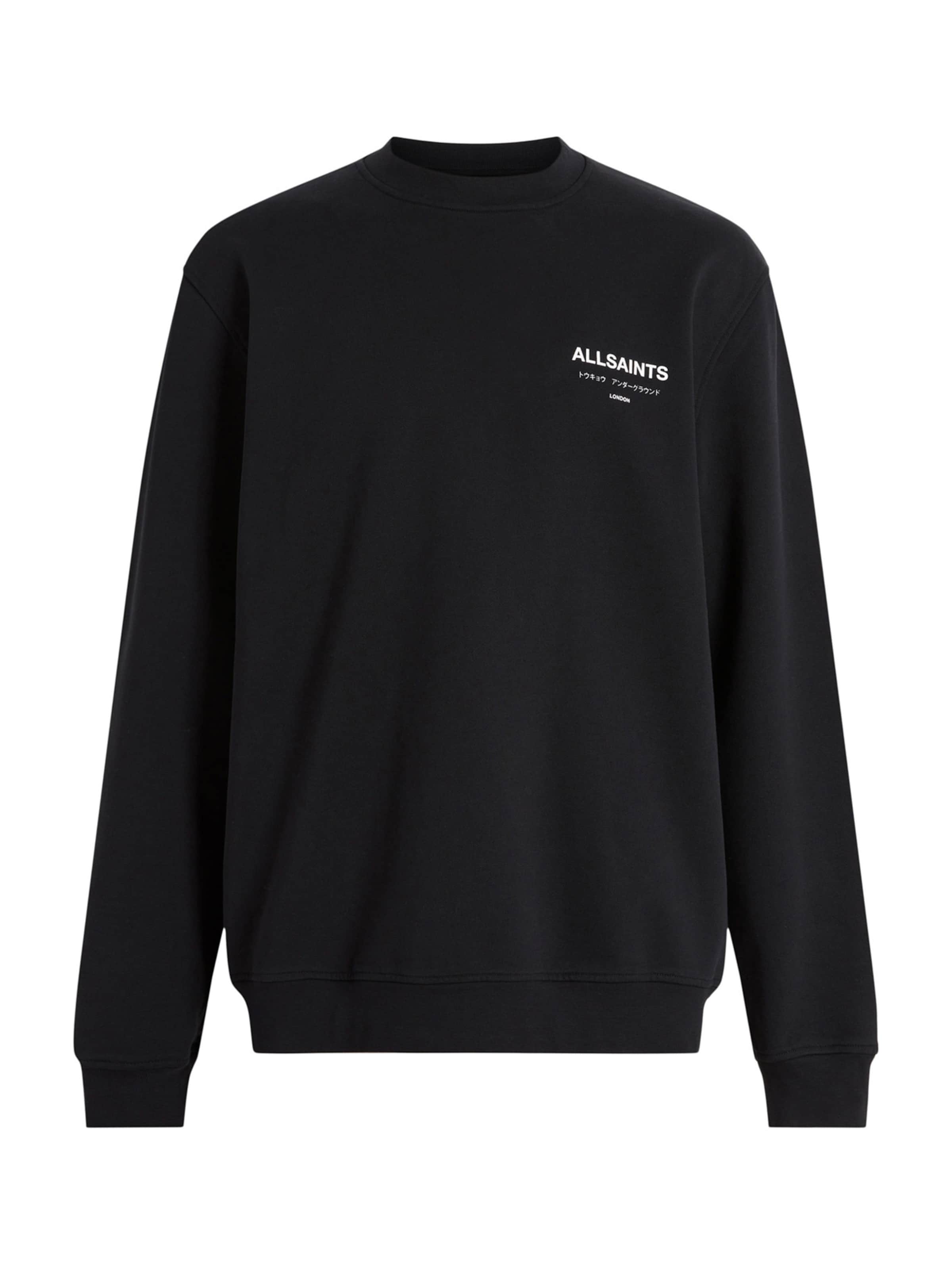 AllSaints Μπλούζα φούτερ σε μαύρο: μπροστά