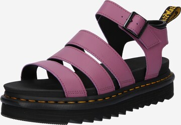 Dr. Martens Sandalen met riem 'Blaire' in Lila: voorkant