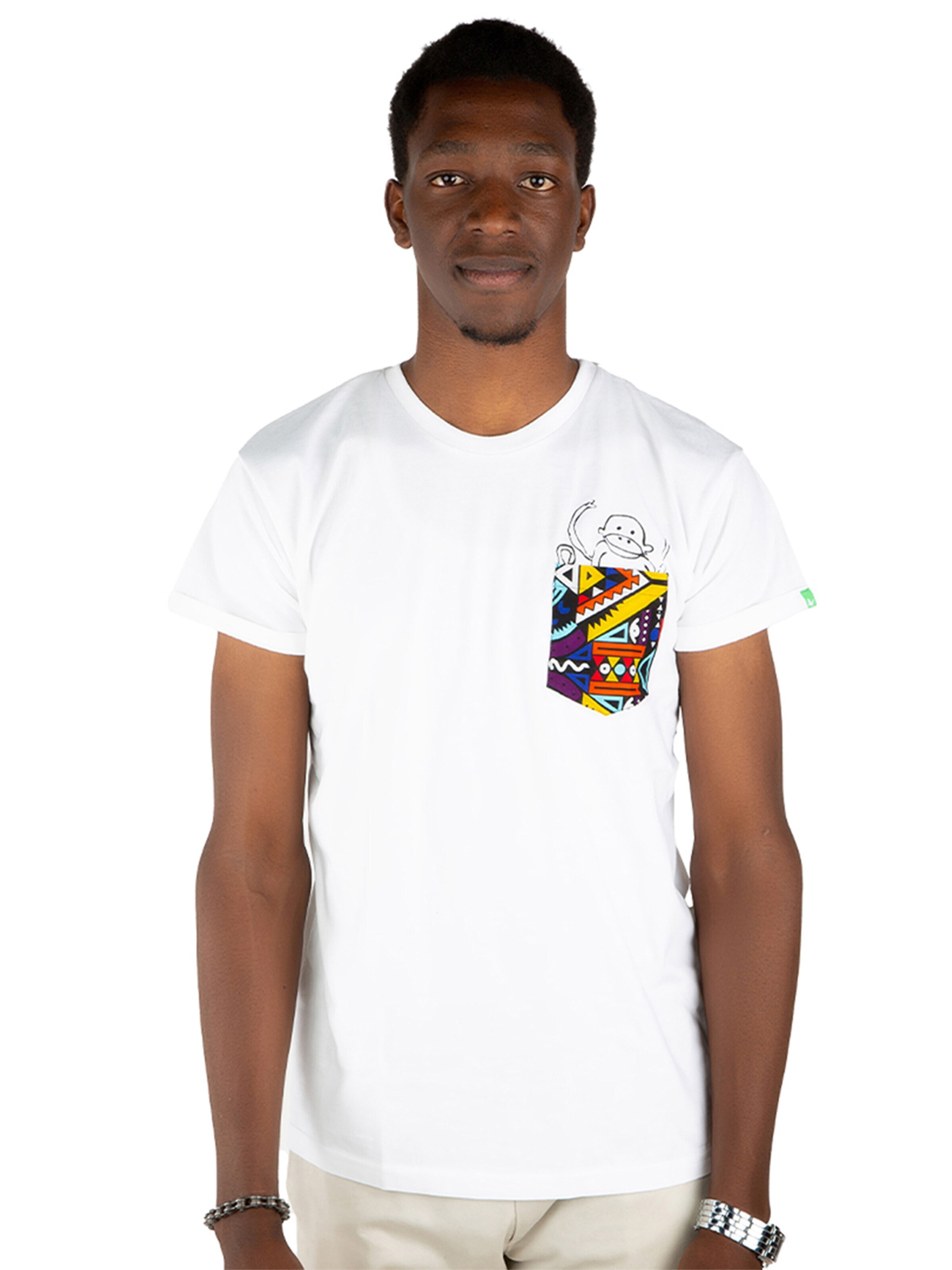 Kipepeo Clothing Shirt 'NYANI' in White: front