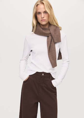 MANGO Wide Leg Jeans 'Blair' in Braun