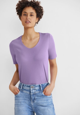 T-shirt 'Palmira' STREET ONE en violet : devant