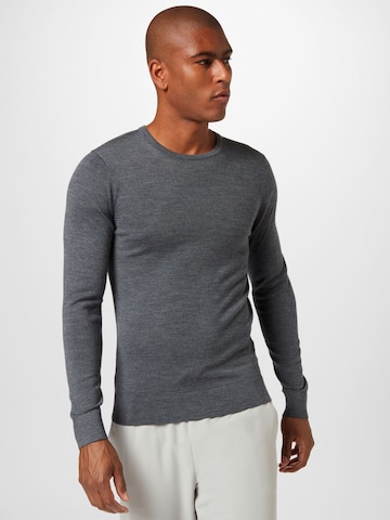 Calvin Klein Пуловер в сиво: отпред