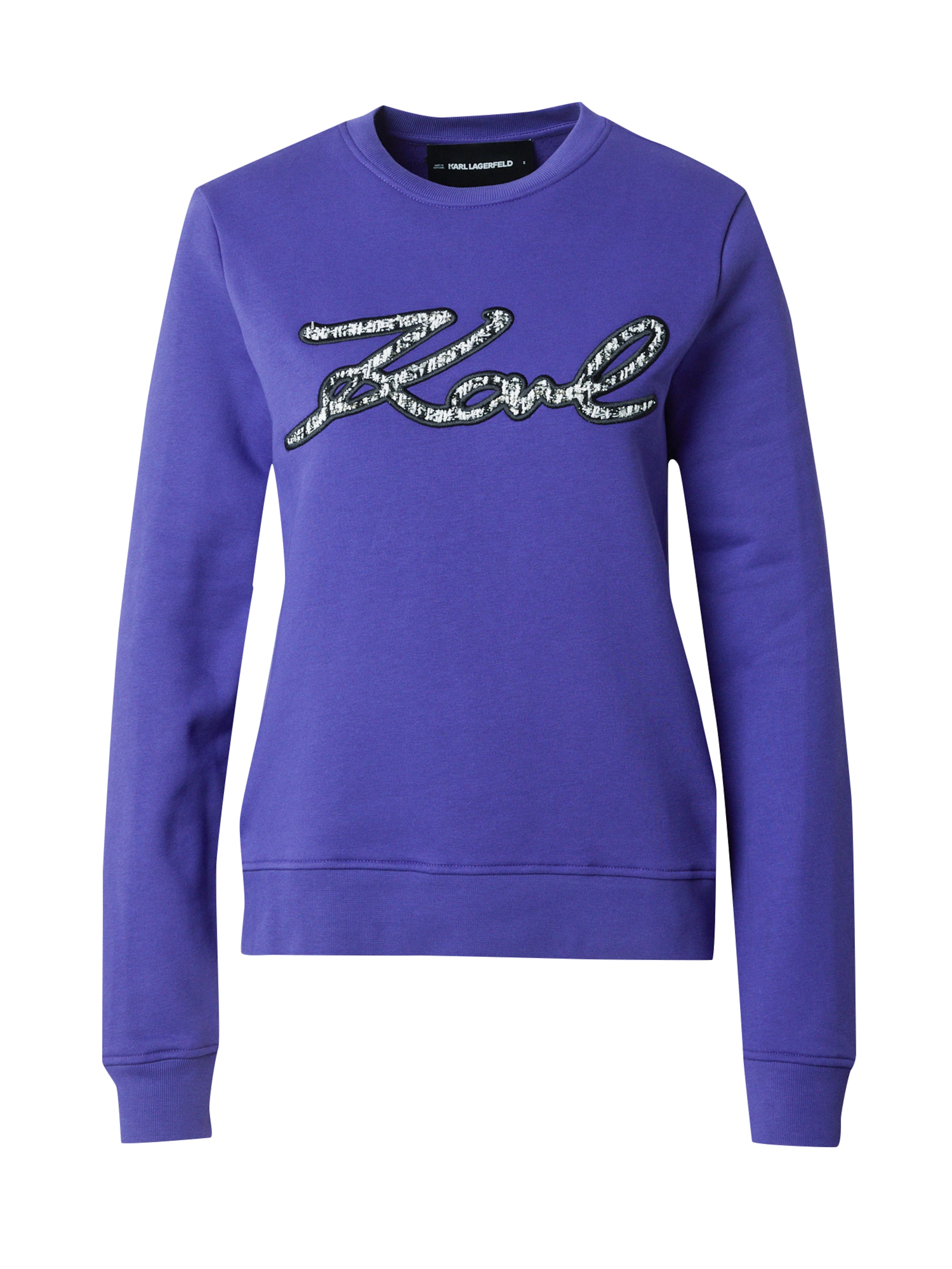 Karl Lagerfeld - Sweatshirt em roxo: frente