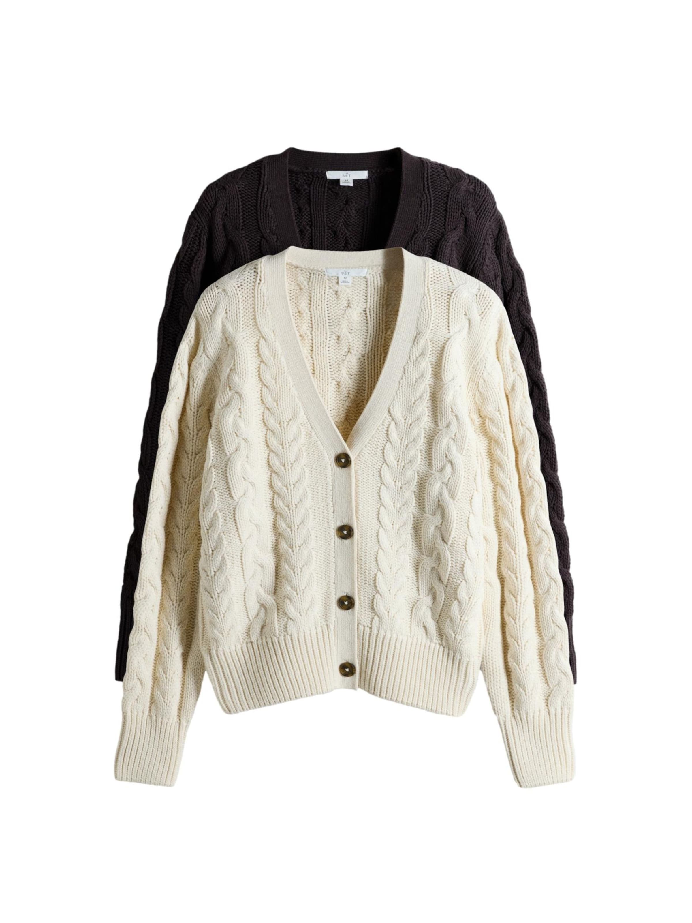 Cardigan The Set en mélange de couleurs : devant