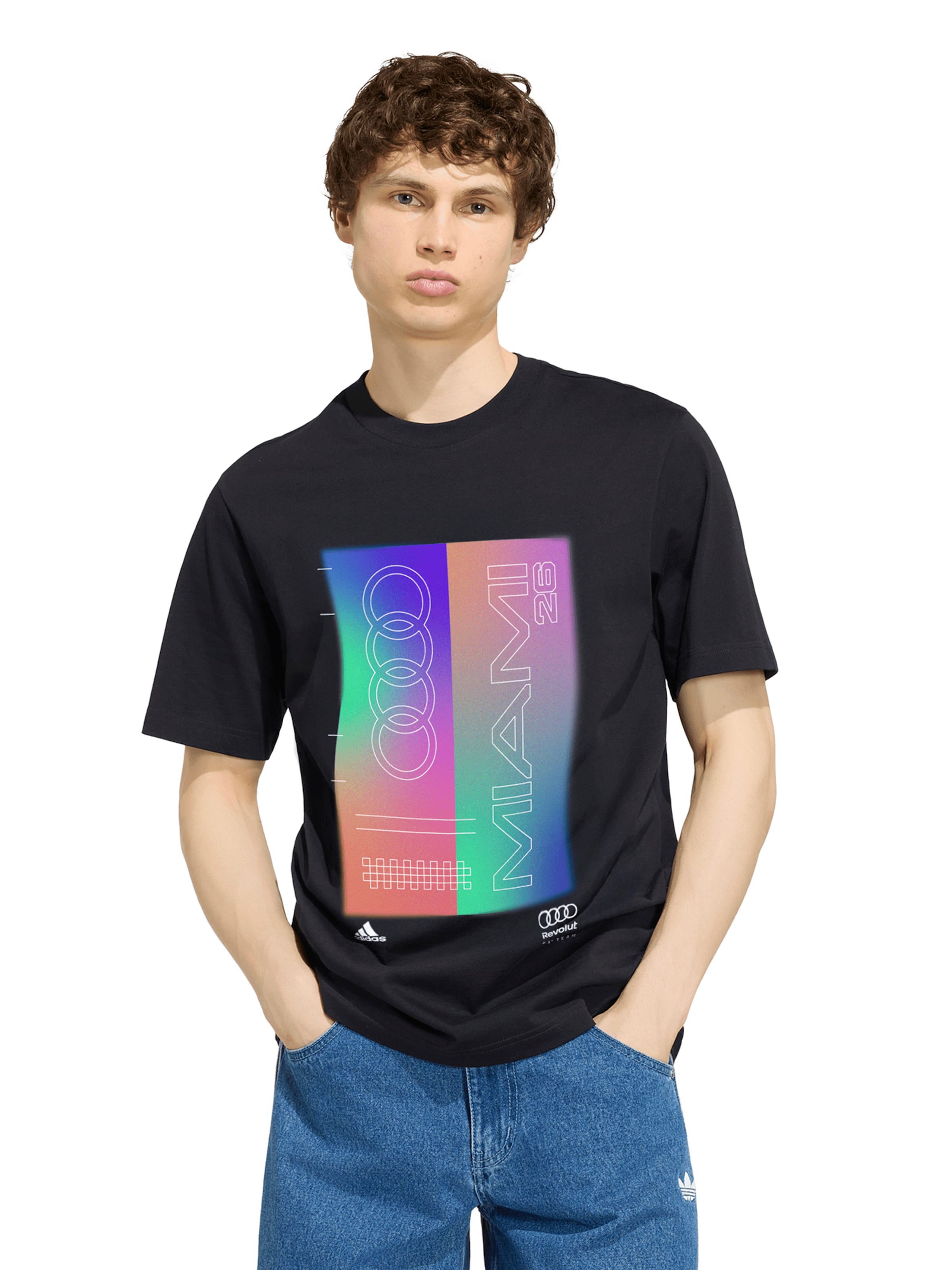 ADIDAS PERFORMANCE Koszulka funkcyjna 'Audi Revolut F1 Team Teamgeist' w kolorze czarny: przód