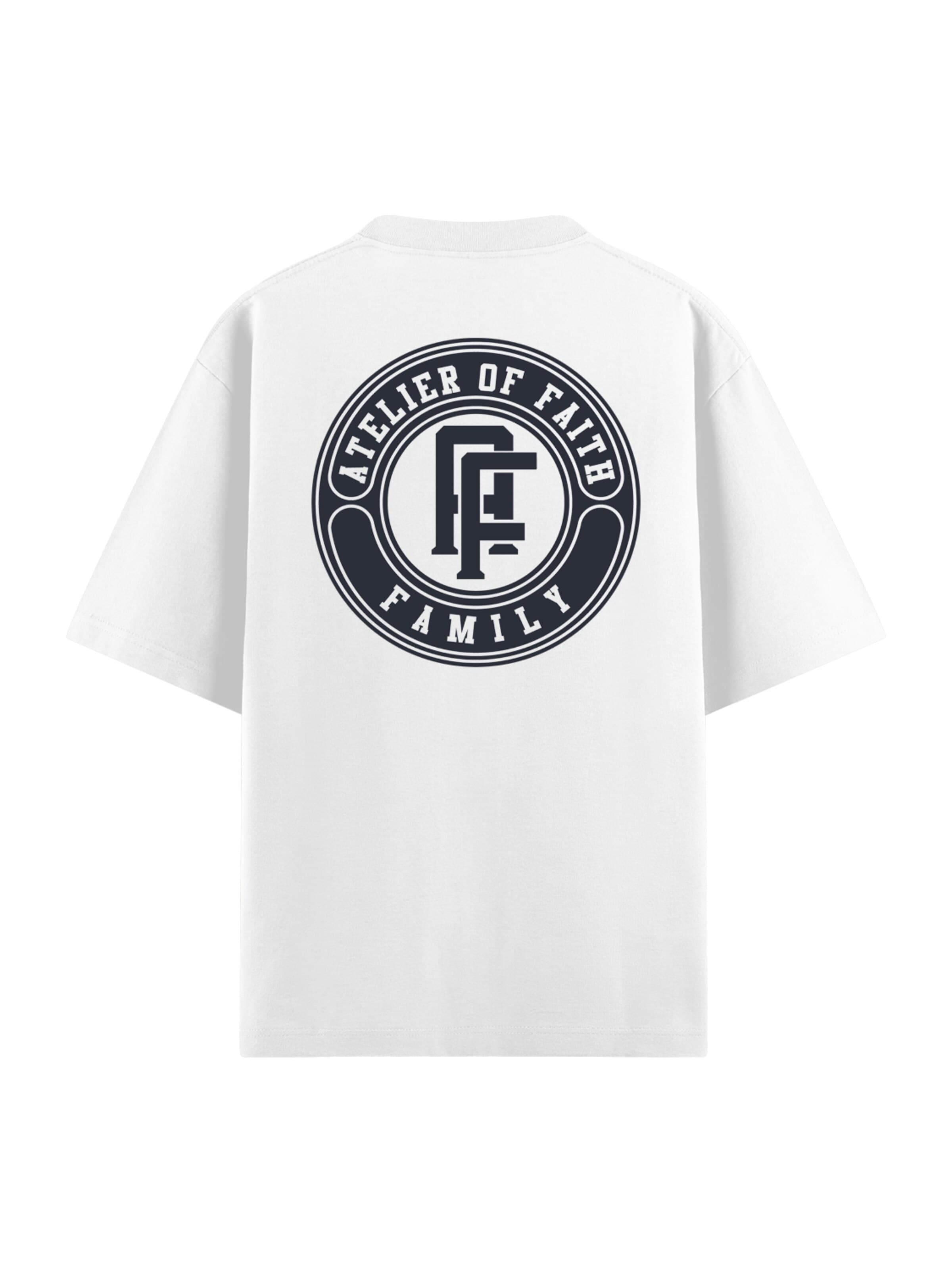 T-Shirt 'ATLR FAMILY SIGNATURE' ATELIER OF FAITH en blanc
