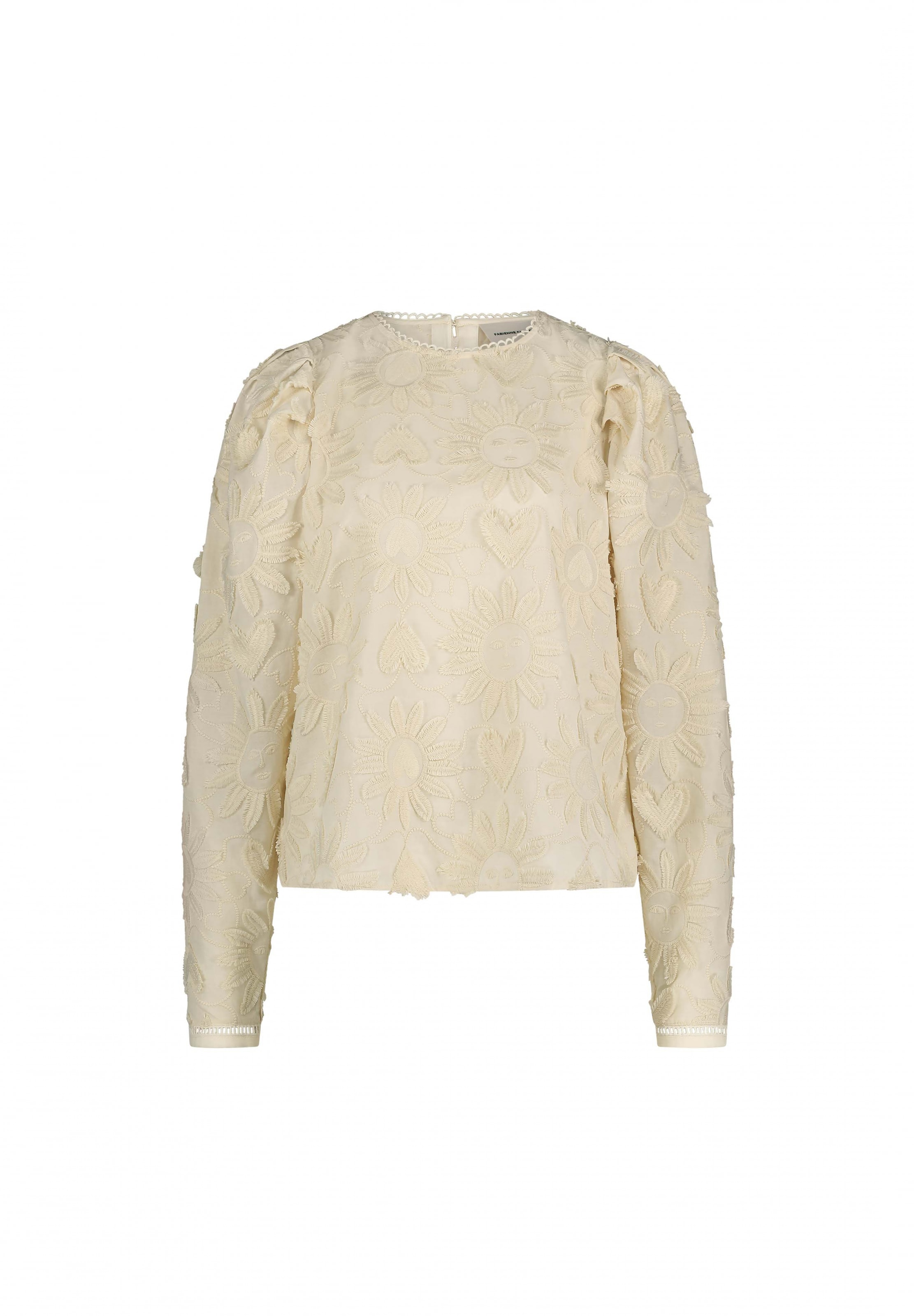 Fabienne Chapot Blouse in Beige: voorkant