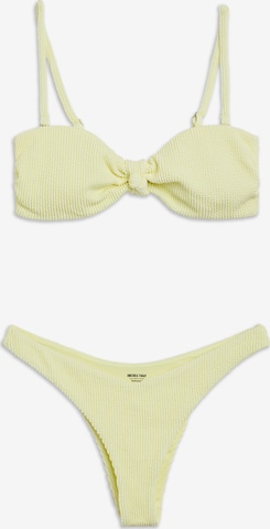 America Today Bandeau Bikini in Gelb: Vorderseite