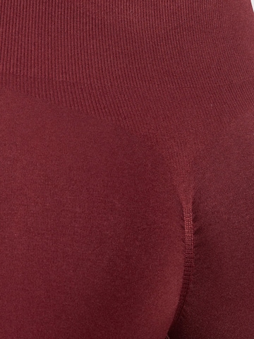 Skinny Pantalon de sport 'Amaze Scrunch' Smilodox en rouge