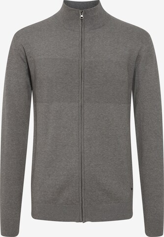 INDICODE JEANS Knit Cardigan 'Ernoldo' in Grey: front