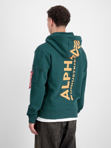ALPHA INDUSTRIES - Sudadera con cremallera en verde