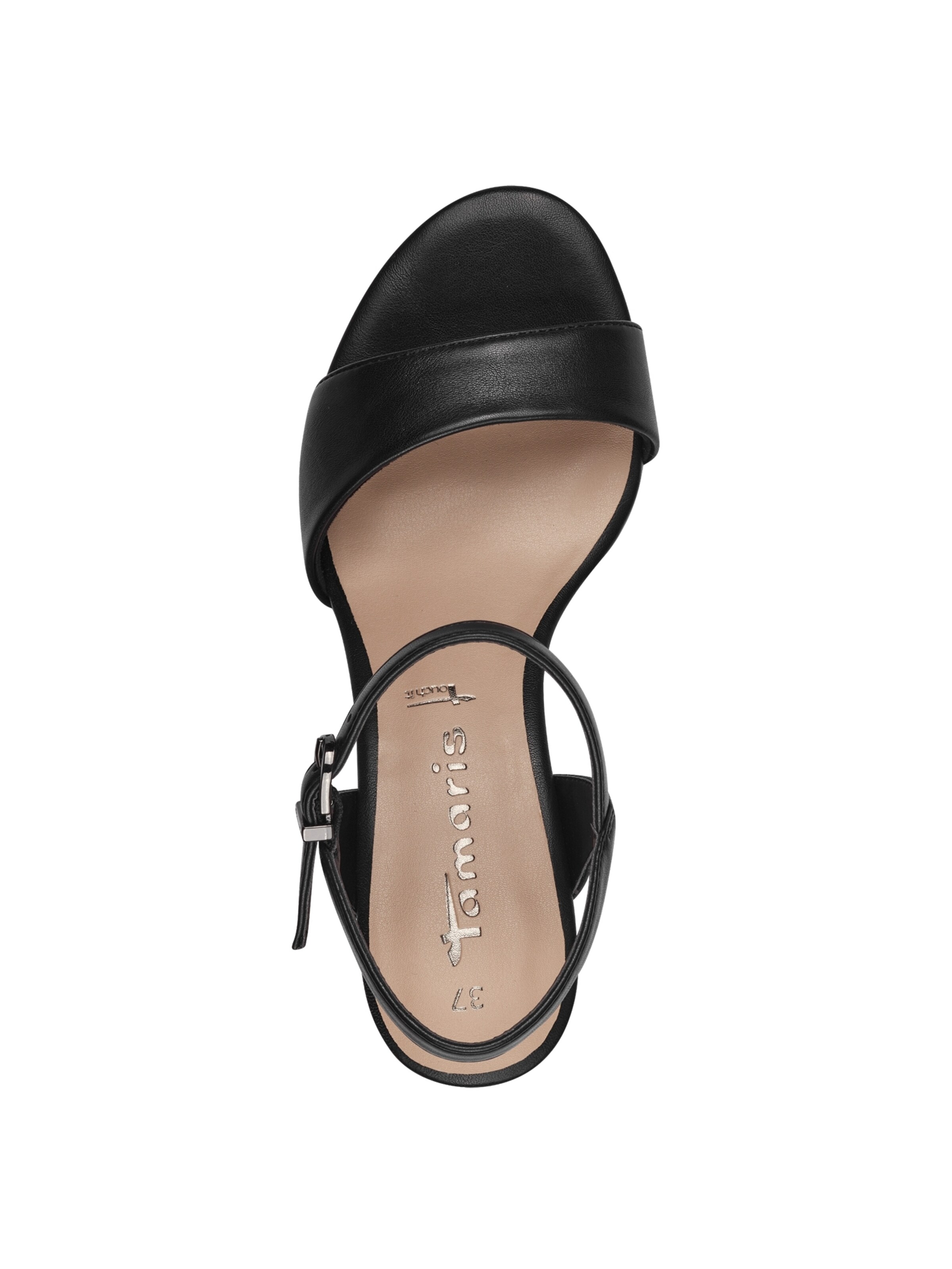 Tamaris Strap sandal in Black