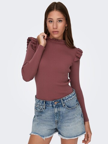 Pull-over 'Sia Sally' ONLY en rose : devant