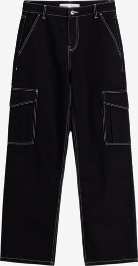 Pantaloni eleganți Bershka pe negru, Vizualizare produs
