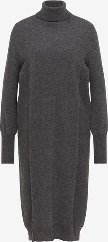 DreiMaster PREMIUM Knitted dress in Grey: front