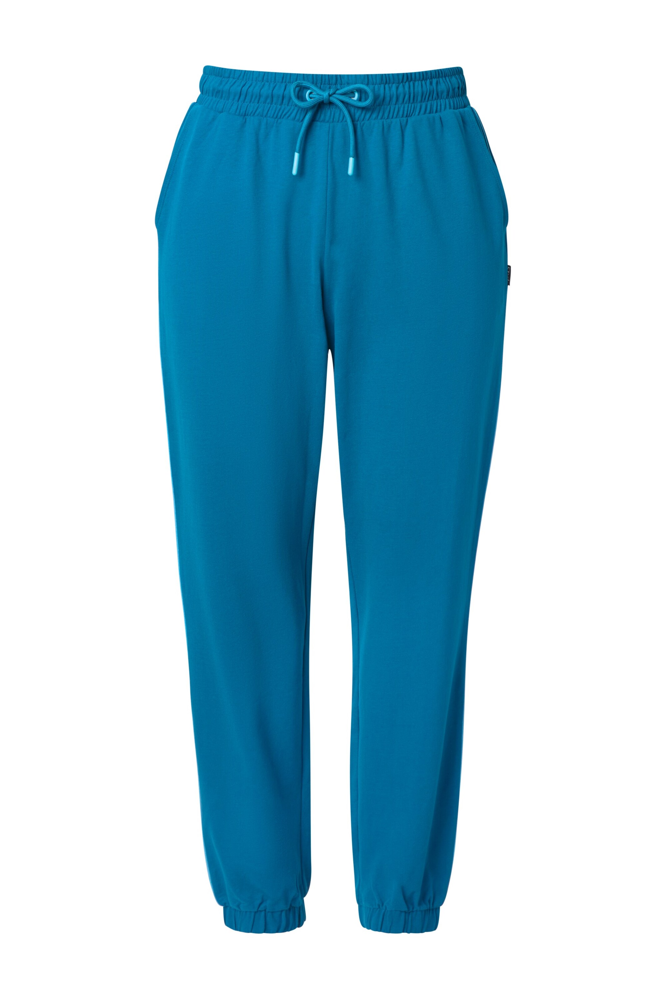 Ulla Popken Tapered Broek in Blauw: voorkant