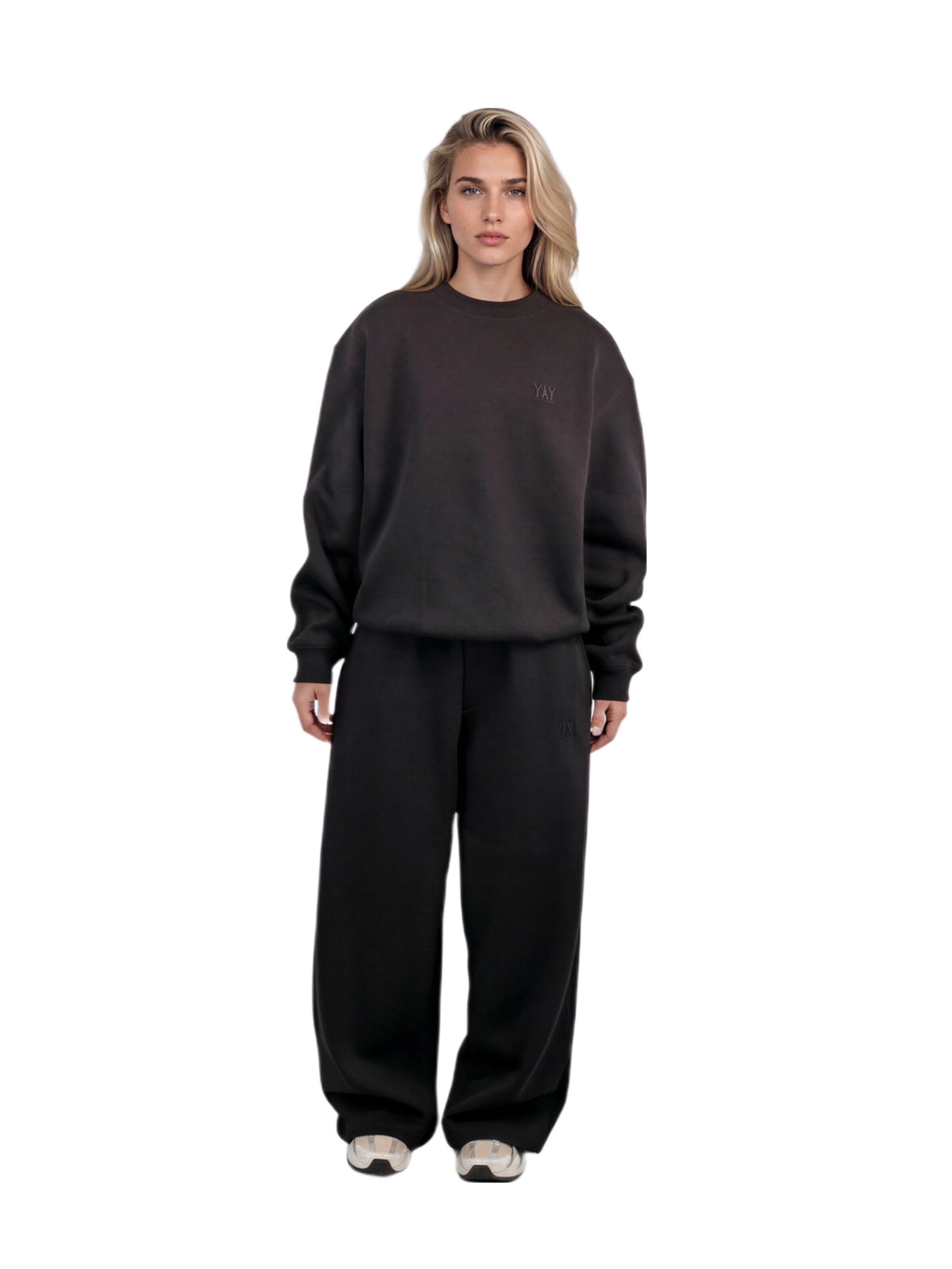 HEFTYKA Wide leg Workout Pants in Black