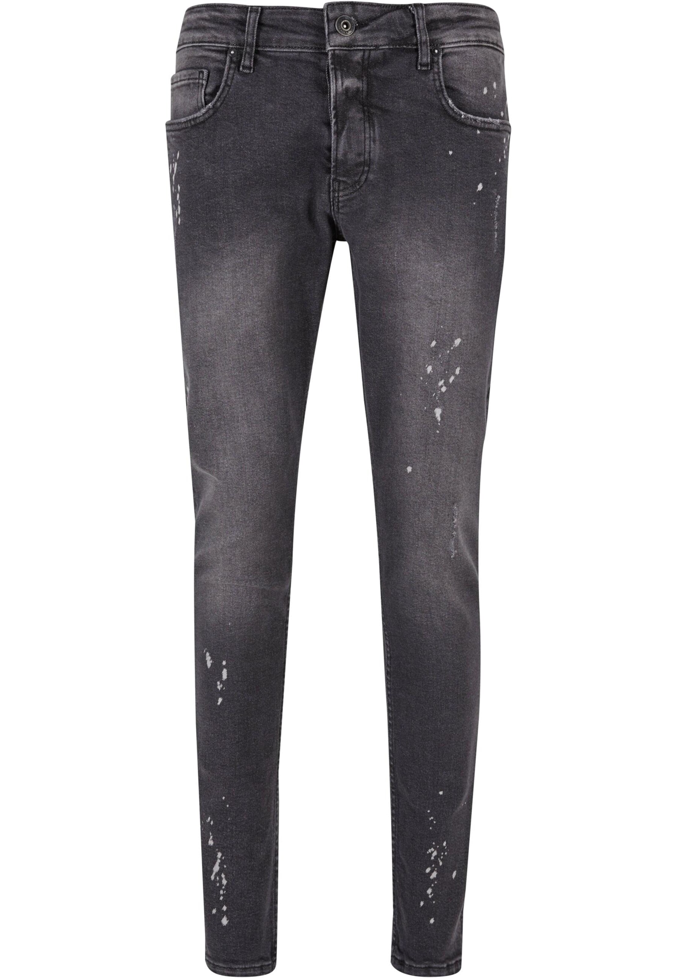 2Y Premium Skinny Jeans in Grau: Vorderseite