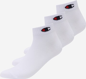 Champion Authentic Athletic Apparel Socks in White: front