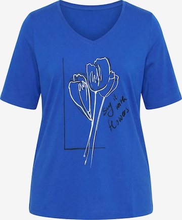 Ulla Popken Shirt in Blau: Vorderseite