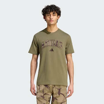 ADIDAS SPORTSWEAR - Camiseta funcional 'Seasonal Essentials' en verde: frente