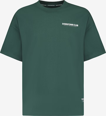 Sublevel T-Shirt 'Club' in Grün: Vorderseite