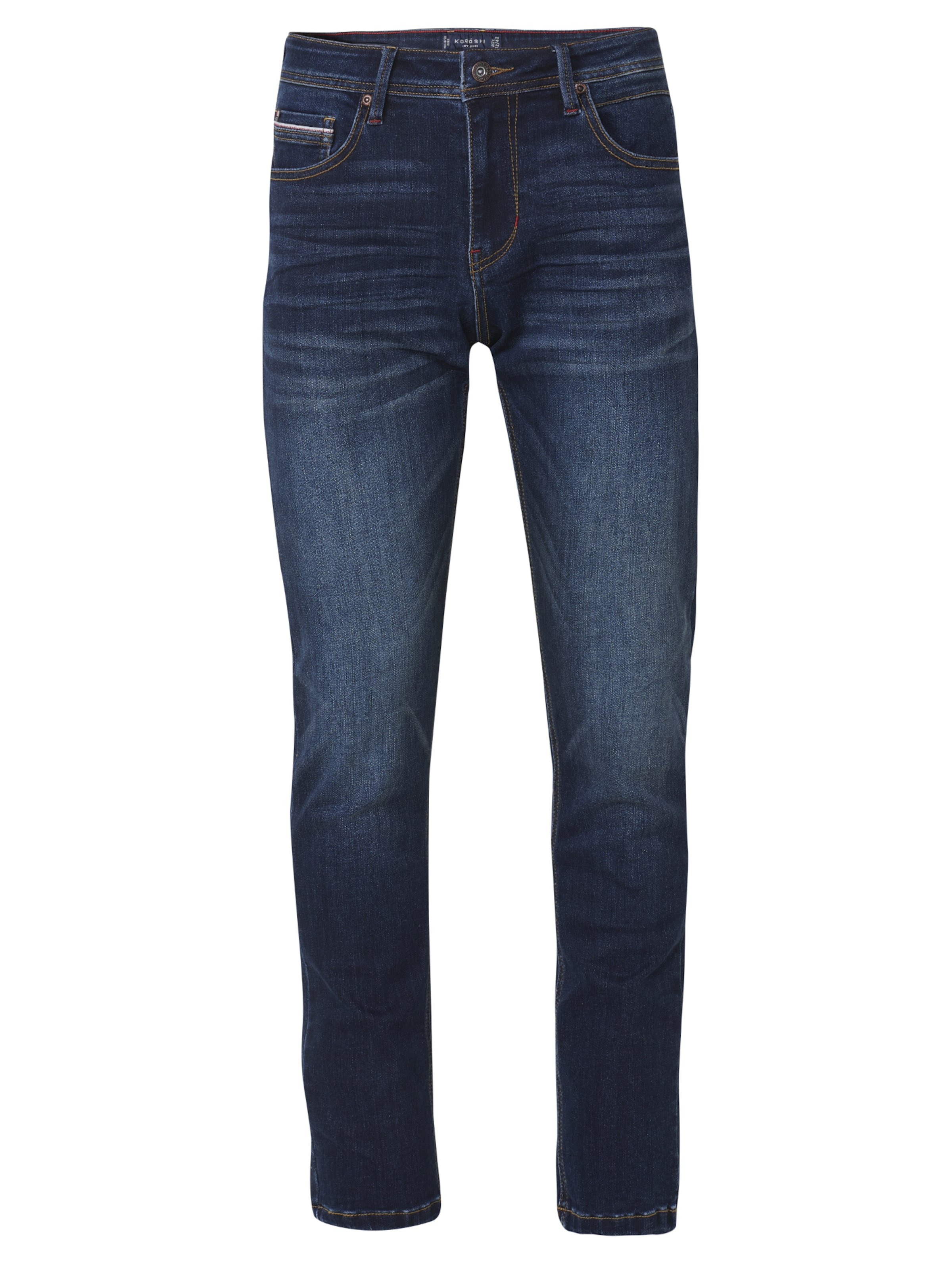 KOROSHI Regular Jeans in Blau: Vorderseite
