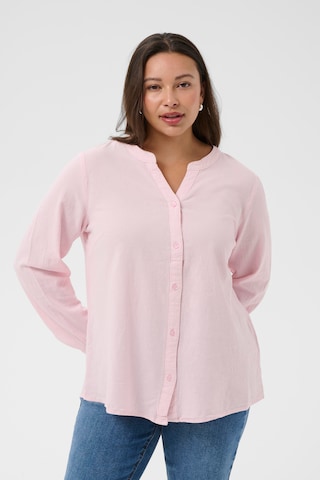 KAFFE CURVE Bluse 'KCNana' i pink: forside