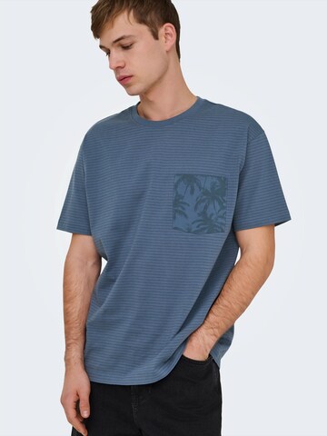 Only & Sons - Camiseta 'ONSFRED' en azul: frente