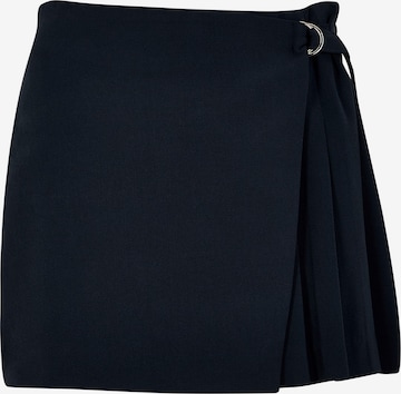 Apricot Wrap Pleated Mini Skort ' ' in Blau: Vorderseite