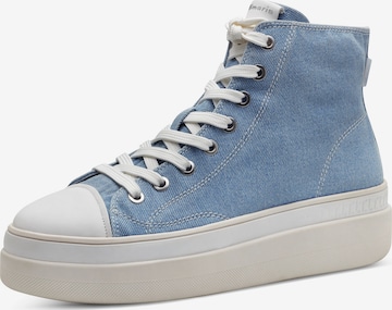 Sneaker alta di TAMARIS in blu: frontale