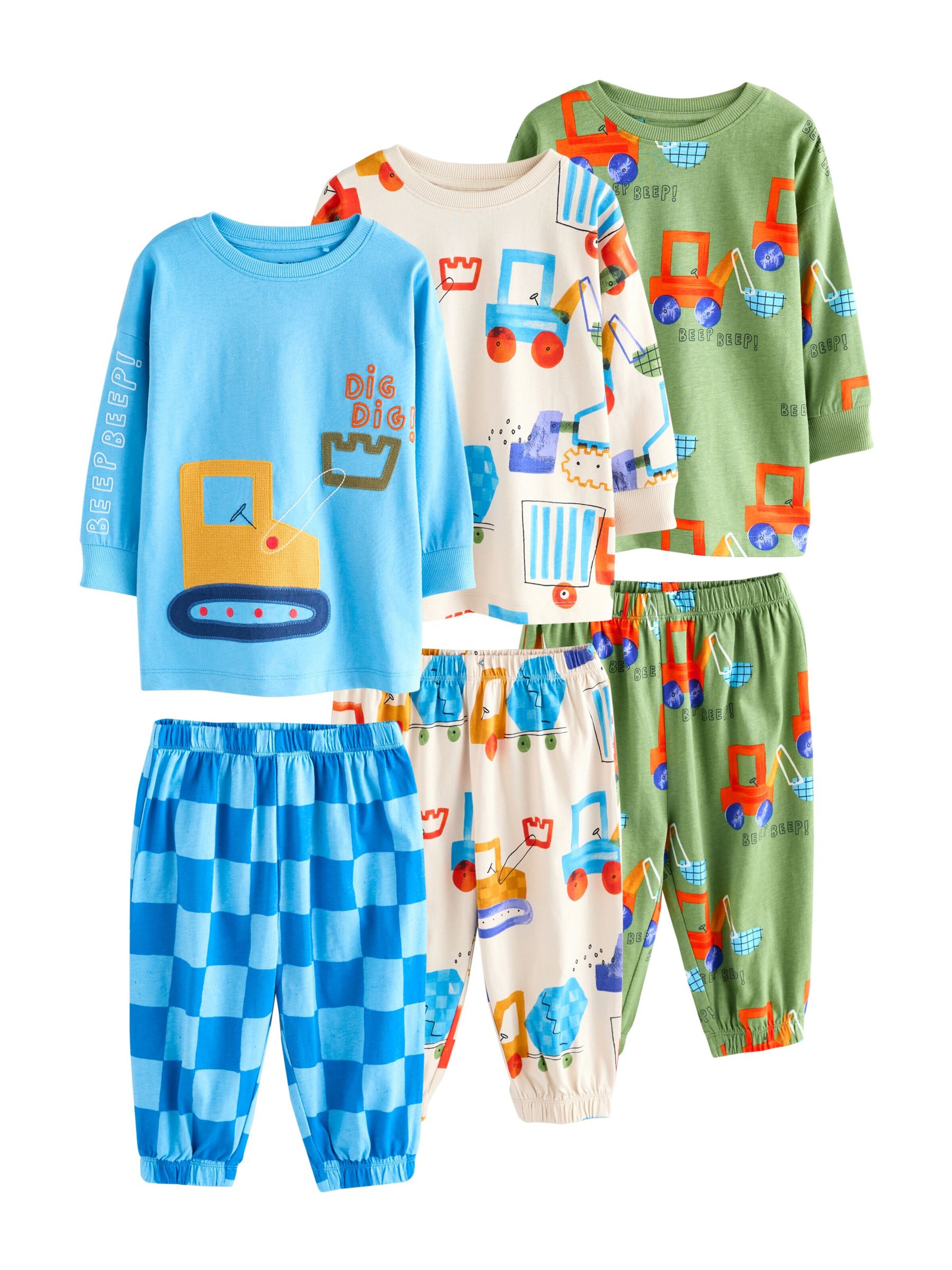 Next Pižama | bež barva: sprednja stran