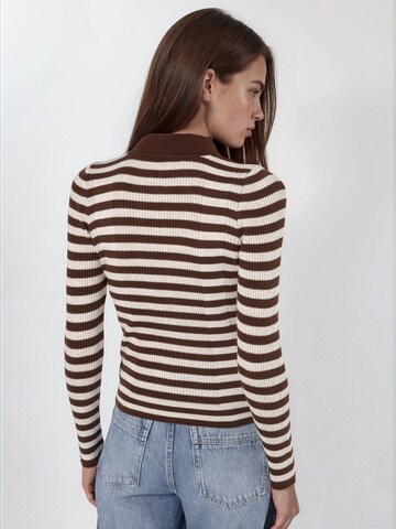 Hiccup Sweter w kolorze brązowy