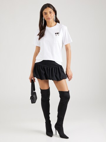 T-shirt 'IKON PEAK-A-BOO' Karl Lagerfeld en blanc