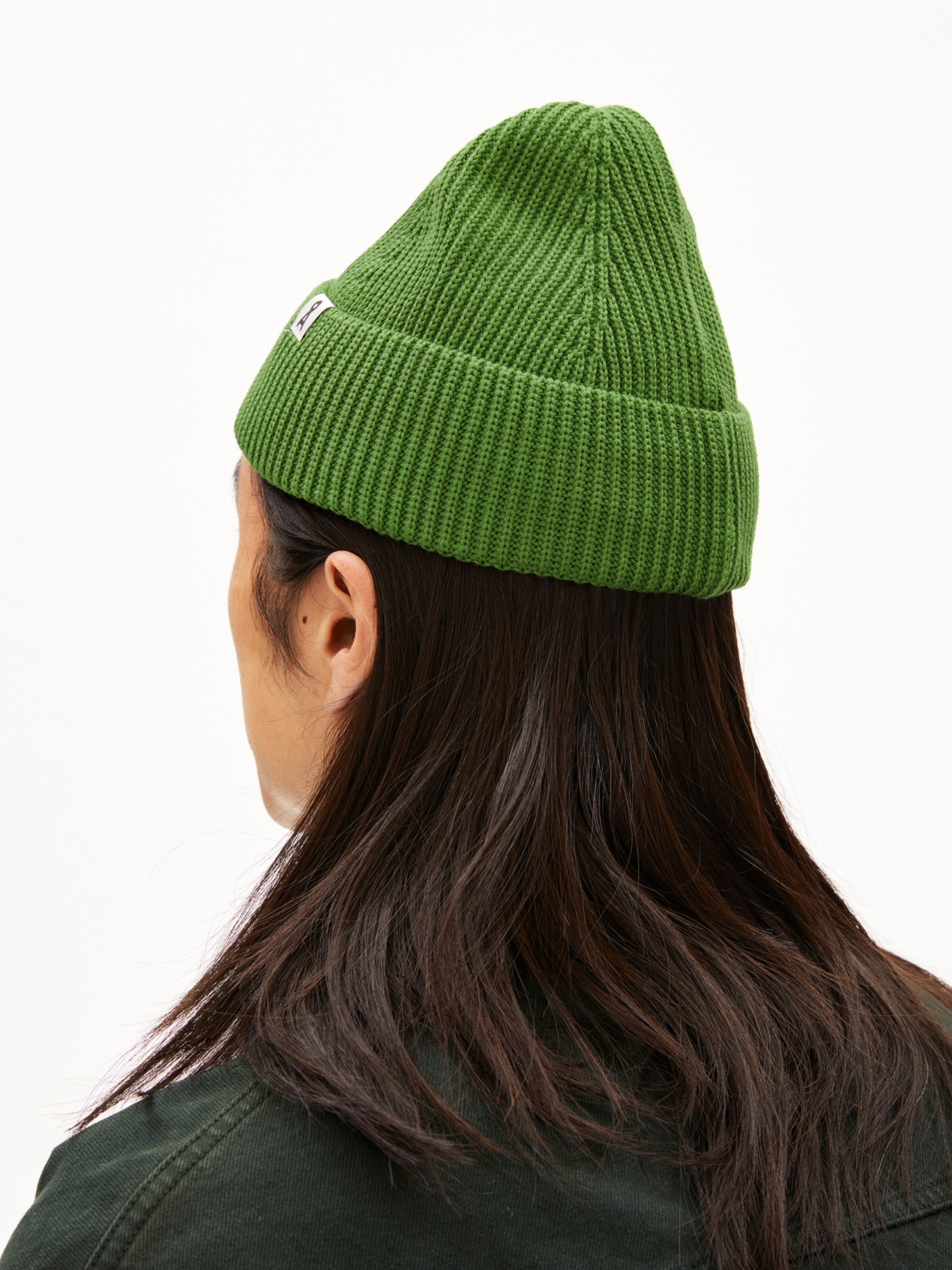 ARMEDANGELS Beanie 'NILDAAO' in Green: front