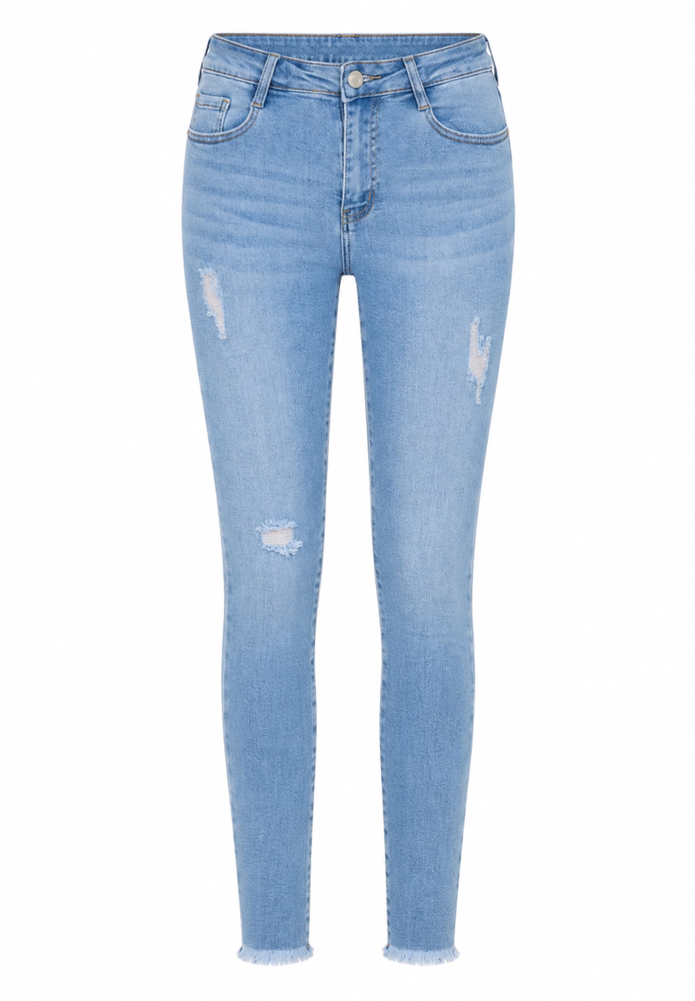 Elara Skinny Jeans in Blauw: voorkant