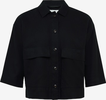 comma casual identity Between-Season Jacket in Black: front